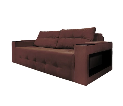 Диван Еврокнижка  Дубай 160 коричневый велюр
