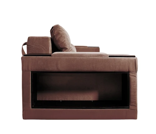 Диван Еврокнижка  Дубай 160 коричневый велюр