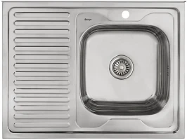 Мойка накладная 806016/0,6 1Ч1К (правая) Глянец