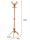 Вешалка напольная В 12Н светло-коричневый