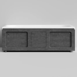 Экран-купе Хит 1700, 2 раздвижные двери, Серый камень ПВХ 57806