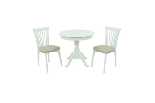 Стул Тулон, Эмаль белая/Шелк Атина