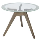 Стол журнальный Рилле 449 шимо/стекло прозрачное