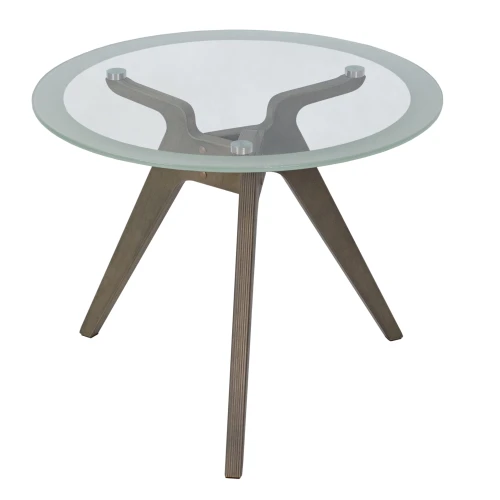 Стол журнальный Рилле 449 шимо/стекло прозрачное