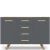 Комод Вега Скандинавия 135, серый