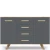 Комод Вега Скандинавия 135, серый
