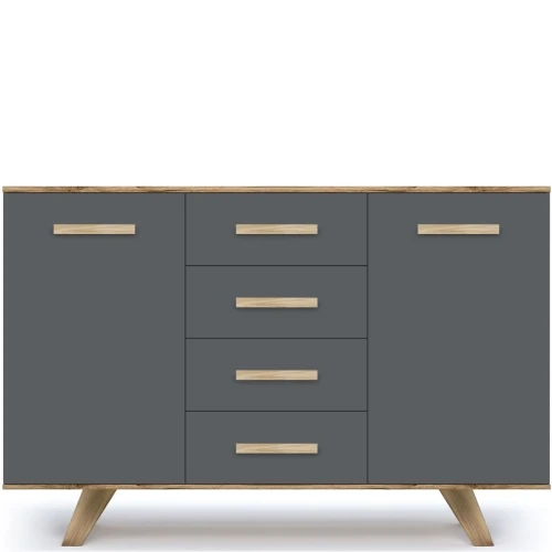 Комод Вега Скандинавия 135, серый