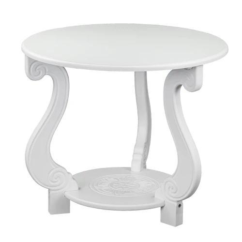 Стол журнальный Грация (М) ЛАЙТ белый