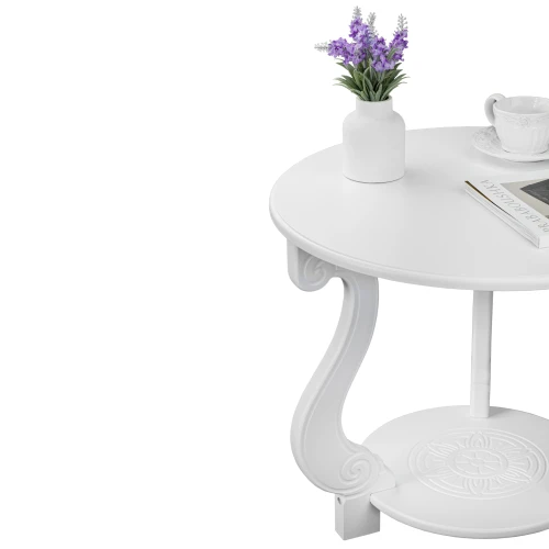 Стол журнальный Грация (М) ЛАЙТ белый