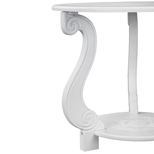 Стол журнальный Грация (М) ЛАЙТ белый