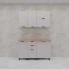 МК Аленушка 1,4м с ящ. Лотос Кашемир,скоба антрацит,сонома МК Аленушка 1,4м с ящ. Лотос Кашемир,скоба антрацит,сонома