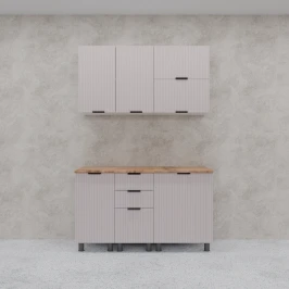 МК Аленушка 1,4м с ящ. Лотос Кашемир,скоба антрацит,сонома