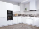 Угловая модульная кухня Квадро-02 Белый Белый 2140*2400/2150*600 Угловая модульная кухня Квадро-02 Белый Белый 2140*2400/2150*600