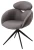 Стул ГУННАР (GUNNAR) 360 град, цвет СЕРЫЙ VEGA-88 / MIAMI-459, ткань / ЧЕРНЫЙ каркас, ®DISAUR