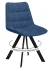 Стул DikLine 229 поворотный, B8 BLUE, ножки черные
