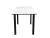 Стол DikLine LK110 Керамика Белый мрамор/подстолье черное/опоры черные