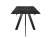 Стол DikLine DKD120, керамика 120(160)х80, мрамор черный матовый, опоры черные (2 уп.)