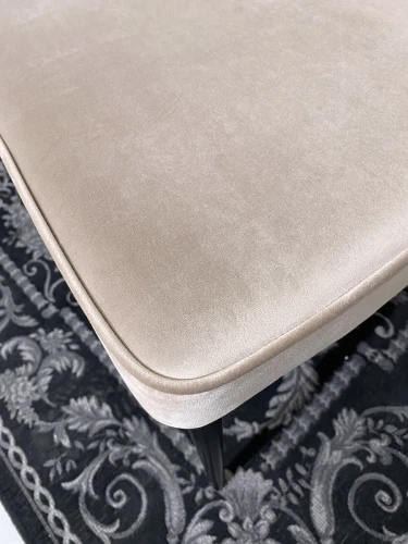 Стул NEPAL-P БЕЖЕВЫЙ #5, велюр/ черный каркас М-City