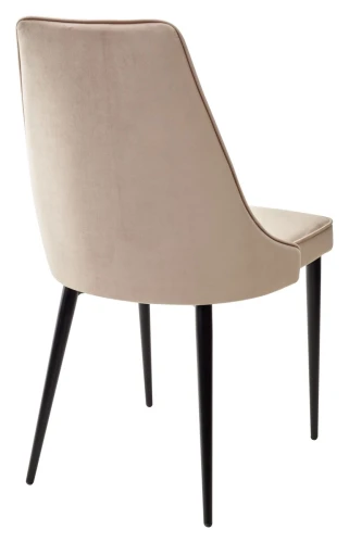 Стул NEPAL-P БЕЖЕВЫЙ #5, велюр/ черный каркас М-City