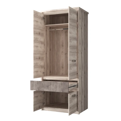 Шкаф 4DG1S , JAZZ, цвет Каштан найроби/Оникс