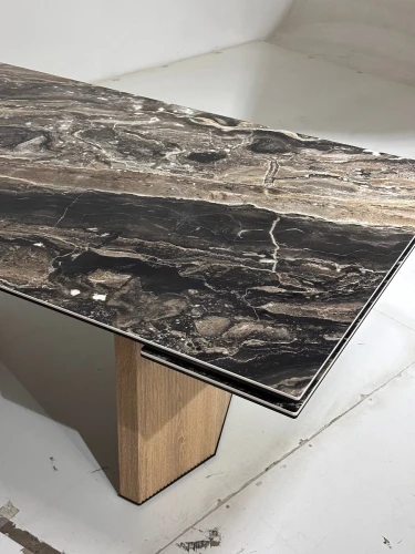 Стол МОЦАРТ 200 AMADEUS POLISHED, керамика / Дуб монтана М-City