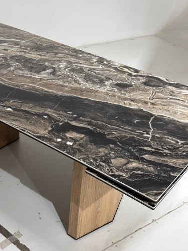 Стол МОЦАРТ 200 AMADEUS POLISHED, керамика / Дуб монтана М-City