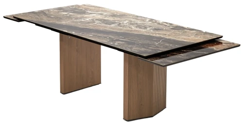 Стол МОЦАРТ 200 AMADEUS POLISHED, керамика / Дуб монтана М-City