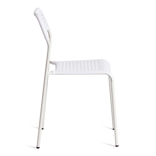 Стул ADDE (mod. C-049) металл/пластик, 39 х 49 х 78 см, White(белый) разборный (Комплект из 8 шт.)