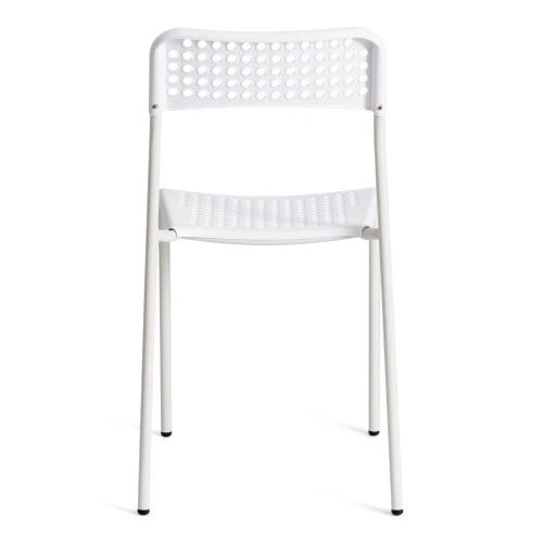Стул ADDE (mod. C-049) металл/пластик, 39 х 49 х 78 см, White(белый) разборный (Комплект из 8 шт.)