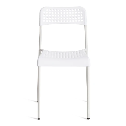 Стул ADDE (mod. C-049) металл/пластик, 39 х 49 х 78 см, White(белый) разборный (Комплект из 8 шт.)