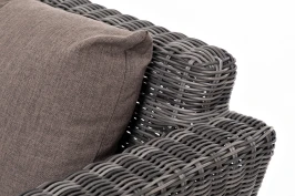"Капучино Сингл" лаунж-зона из искусственного ротанга, цвет графит