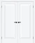 Двойная распашная дверь BRAVO Прима-20 White Silk