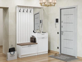 Готовая прихожая Стиль-02 White Silkwood Белый