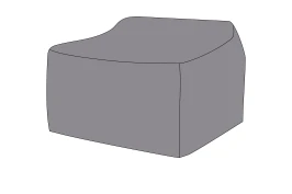 Защитный чехол на кресло Гранада 100×90×56 см, цвет серый