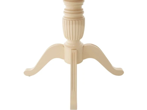 Стол «Леонардо-1» (D1000), комби 6 (слоновая кость+орех темный)