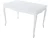 Стол «Кабриоль» 120x80 GLASS белый, эмаль белая