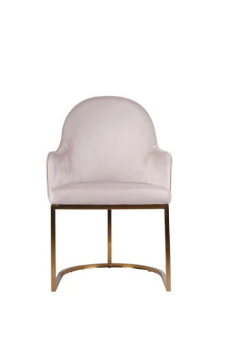 Стул обеденный Пандора DС-1110, бежевый, матовое золото