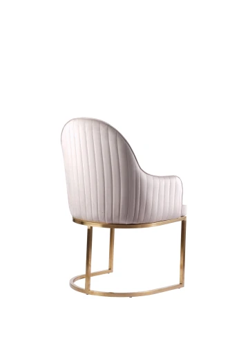 Стул обеденный Пандора DС-1110, бежевый, матовое золото