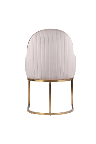 Стул обеденный Пандора DС-1110, бежевый, матовое золото