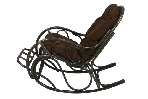 Кресло -качалка Маргонда арт.CV-MK17 (1кор.+мягк.эл.) каркас коричневый, сиденье коричневое)