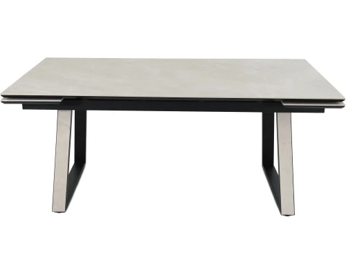 Стол «Monaco» Quadro, Bayona ivory natural, каркас черный