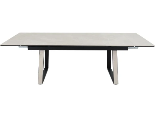 Стол «Monaco» Quadro, Bayona ivory natural, каркас черный