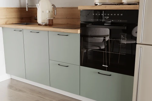 Готовая кухня КГ 1950 Эмаль, Олива Арника РМ