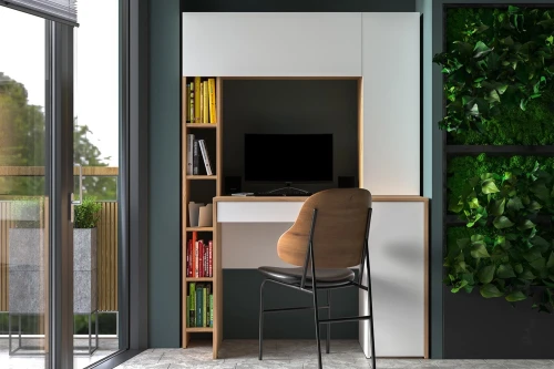 Стол компьютерный Комфорт 12.71, Дуб золотой, Белая Аляска