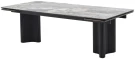 Стол АДАЖИО 240 (320) см MINERAL STONE NATURAL, керамика / Черный каркас М-City