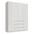Шкаф четырехстворчатый Челси, Белый глянец холодный, Белый