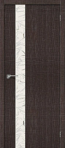Межкомнатная дверь экошпон ĒLPORTA Порта-51 SA Wenge Crosscut Silver Art