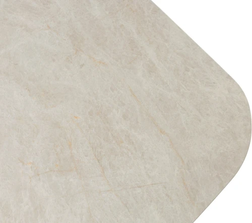 Стол ASTRID 200 TL-102 Бежевый мрамор, испанская керамика / Темно-серый каркас, ®DISAUR