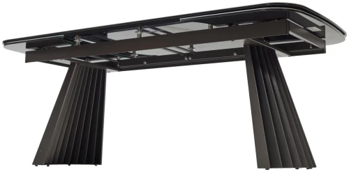 Стол ASTRID 200 TL-102 Бежевый мрамор, испанская керамика / Темно-серый каркас, ®DISAUR