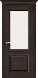 Межкомнатная дверь экошпон ĒLPORTA Классико-33 Wenge Veralinga White Сrystal